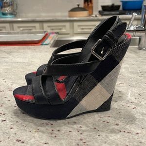 Burberry Wedges - Size 38.5